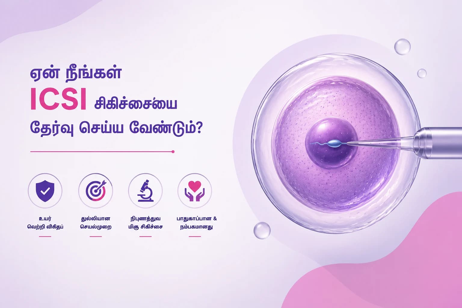 ICSI சிகிச்சையை நீங்கள் ஏன் தேர்வு செய்ய வேண்டும்?