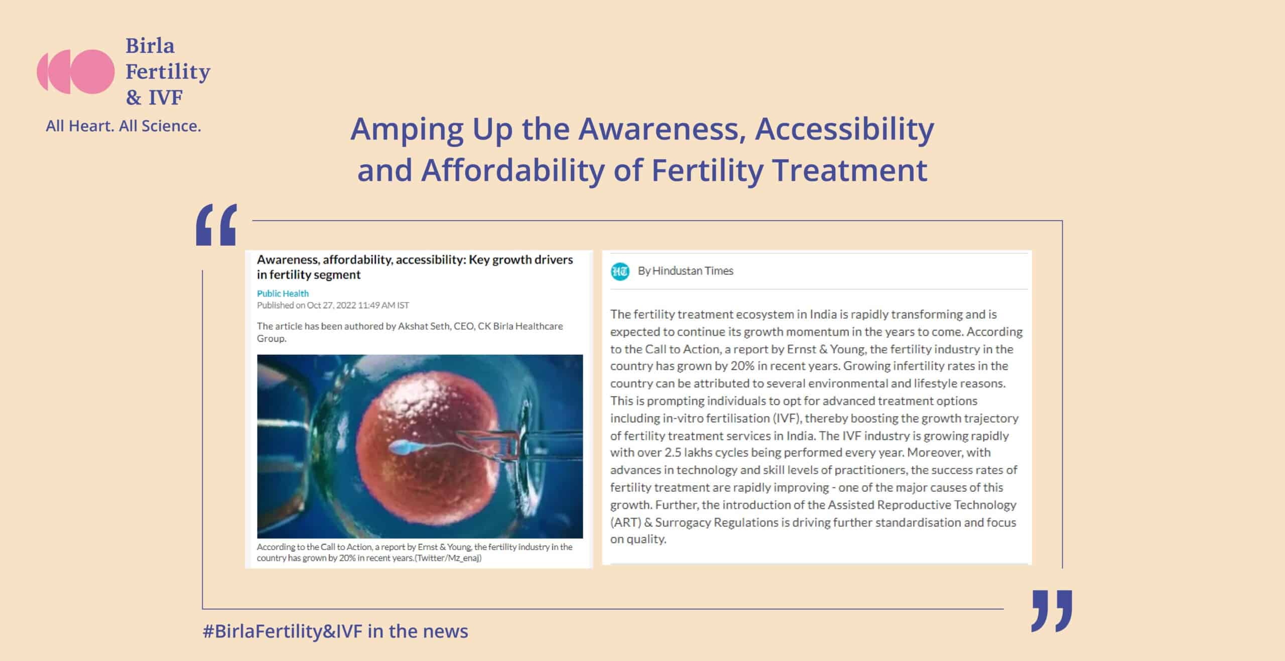 Amping Up the Awareness, Accessibility & Affordability of Fertility Treatment